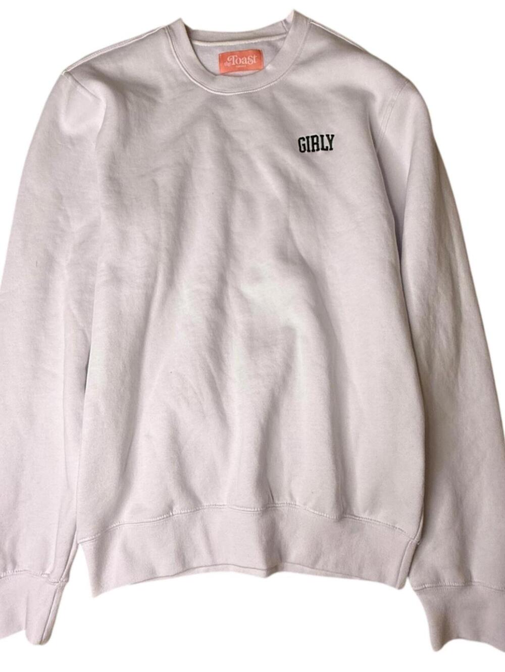 Cream Toast Girly Crewneck Sweatshirt Size S